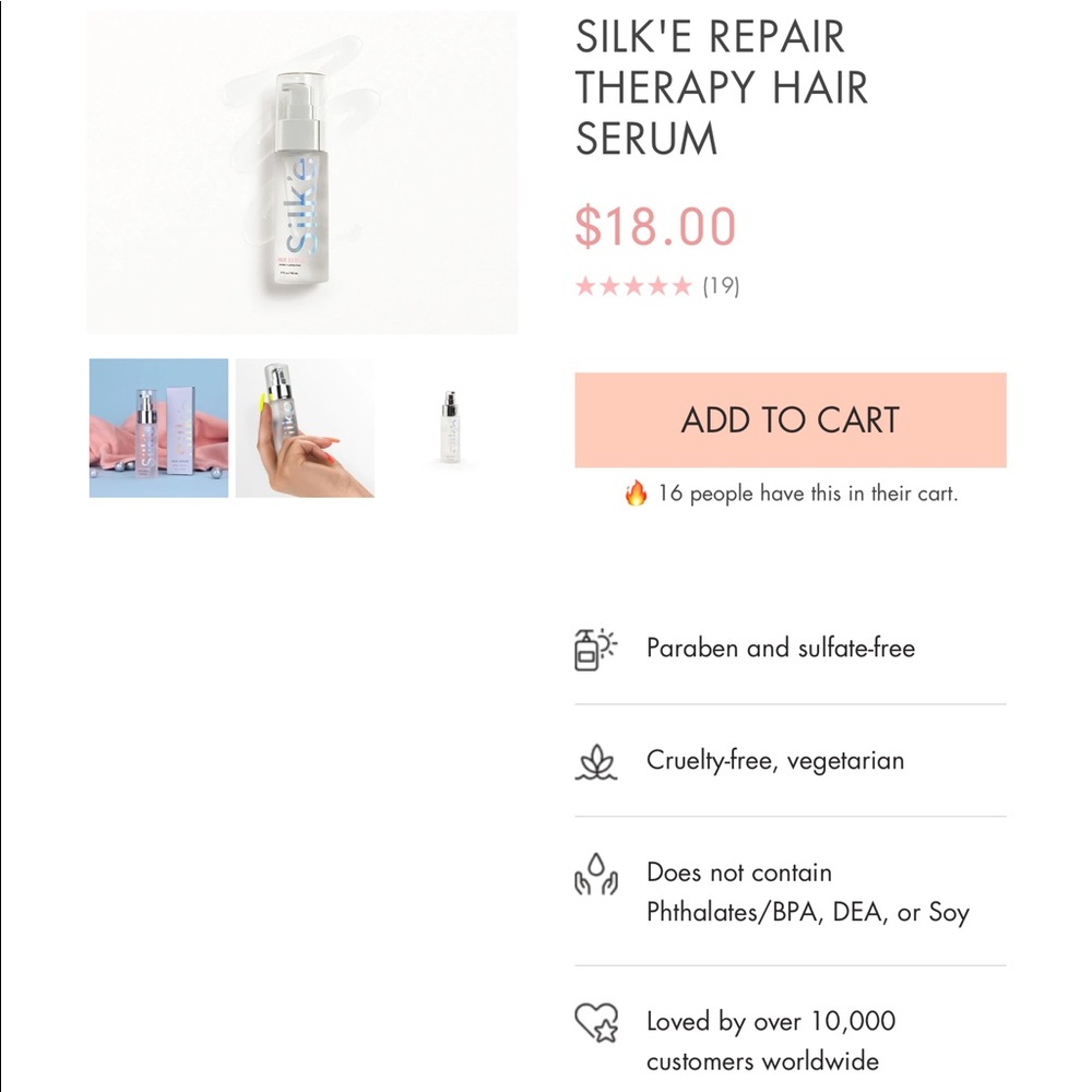 Silk’e Hair serum! New in sealed box!